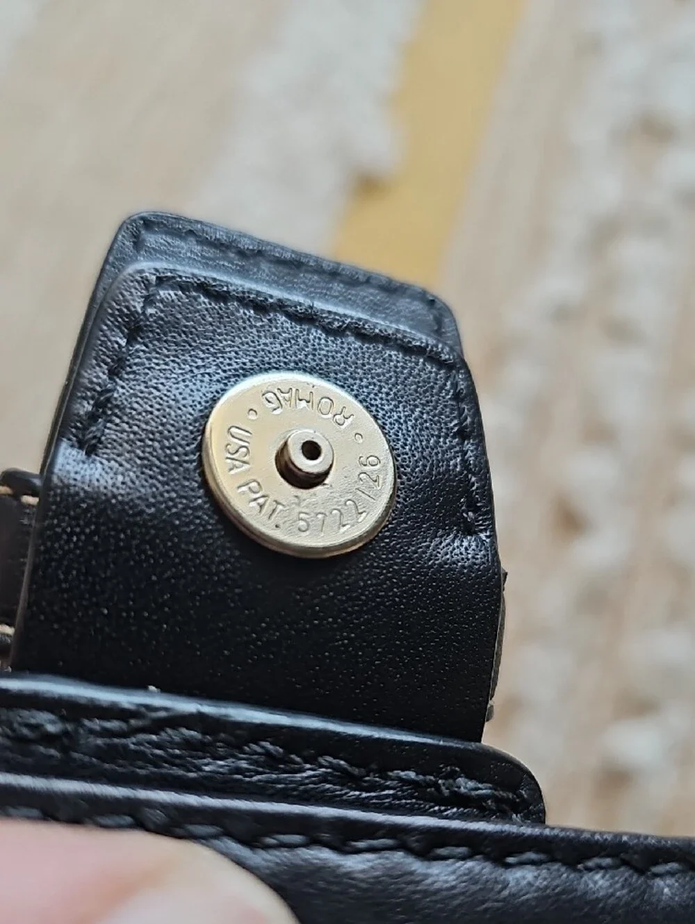Vintage Coach Hamptons Leather Buckle Flap Shoulder Bag - Picture 7 of 10